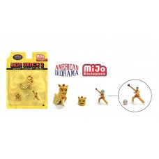 AD-2404MJ 1:64 Limited Edition Die Cast Figure Set - Lion Dance (Yellow)